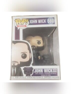 Funko Pop! Movies Vinyl Figures John Wick with Dog #580 Keanu Reeves Collectible